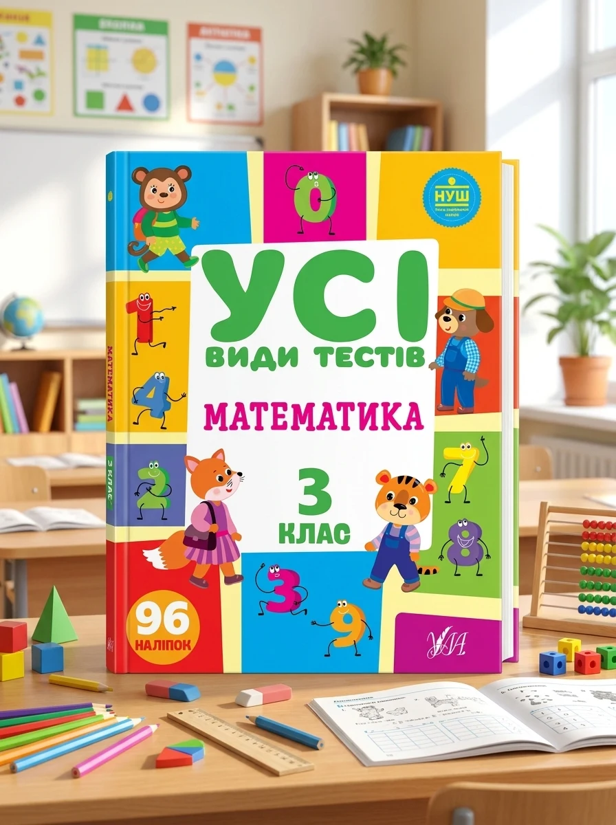 Усі види тестів. Математика. 3 клас — Книги зі шкільної програми
