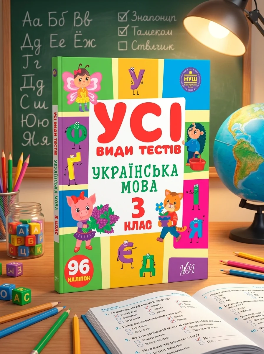 Усі види тестів. Українська мова. 3 клас — Книги зі шкільної програми