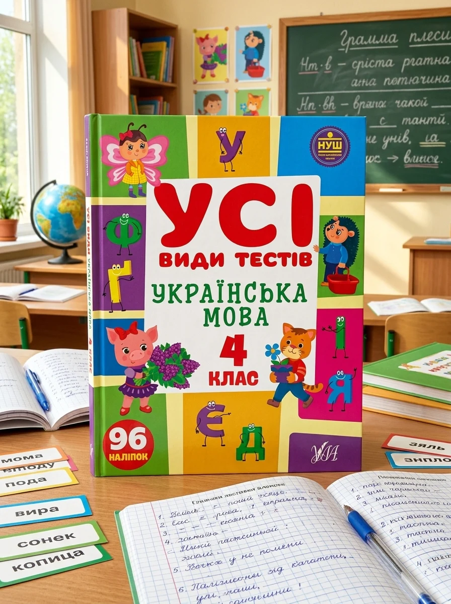 Усі види тестів. Українська мова. 4 клас — Книги зі шкільної програми