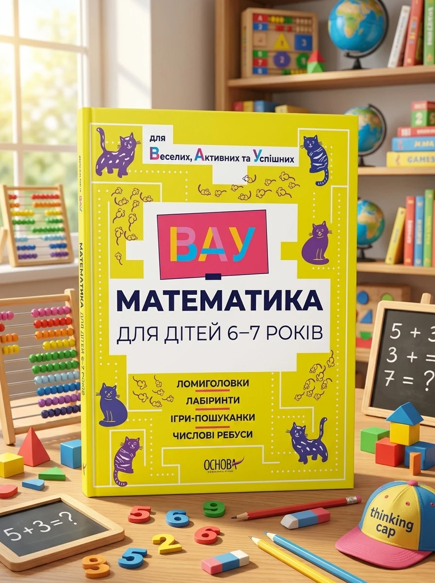 ВАУ-математика для дітей 6-7 років. Ломиголовки, лабіринти, ігри-пошуканки, числові ребуси — Саморозвиток та мотивація