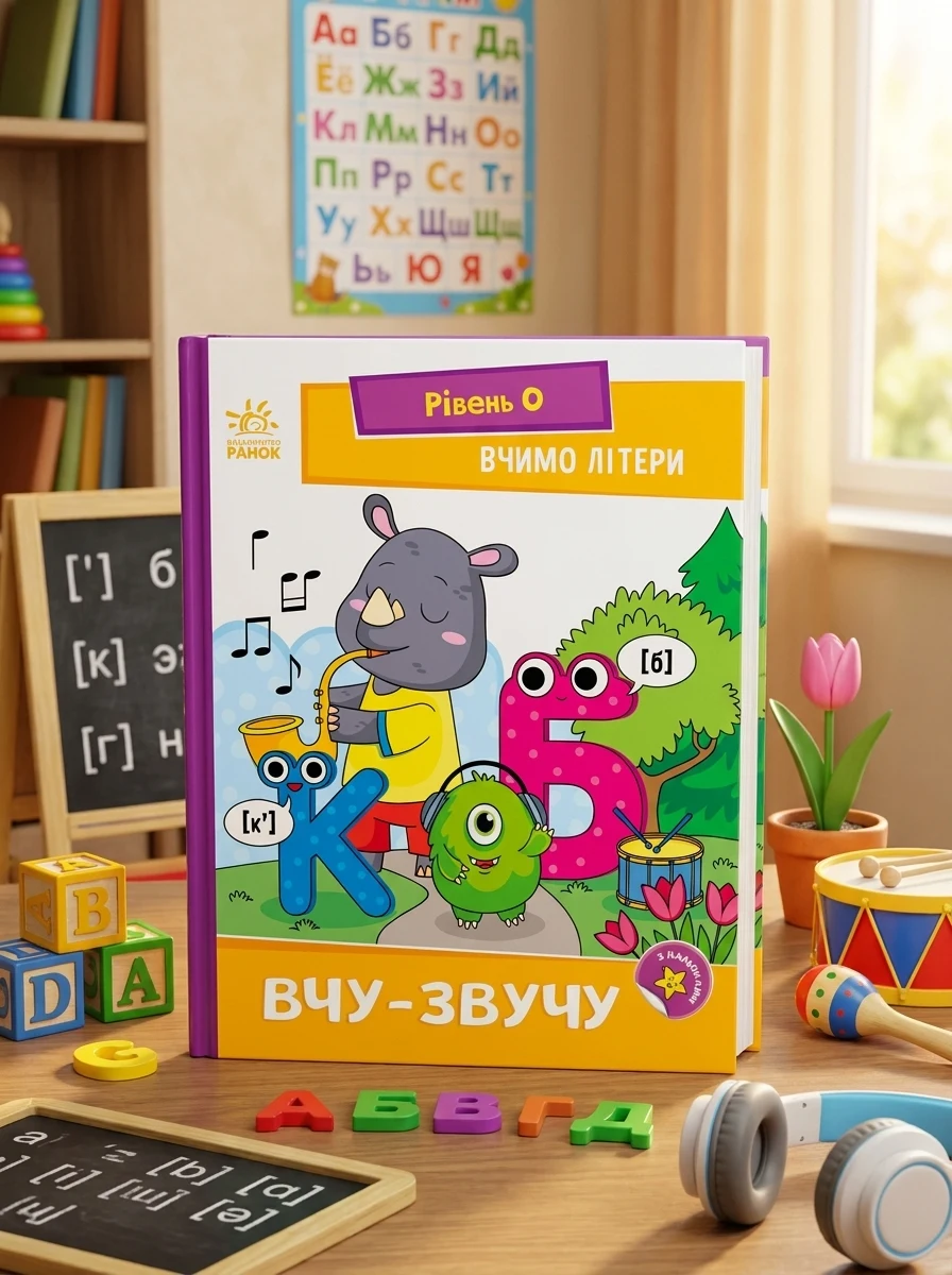 Вчимо літери. Вчу-звучу — Розвивальні книги
