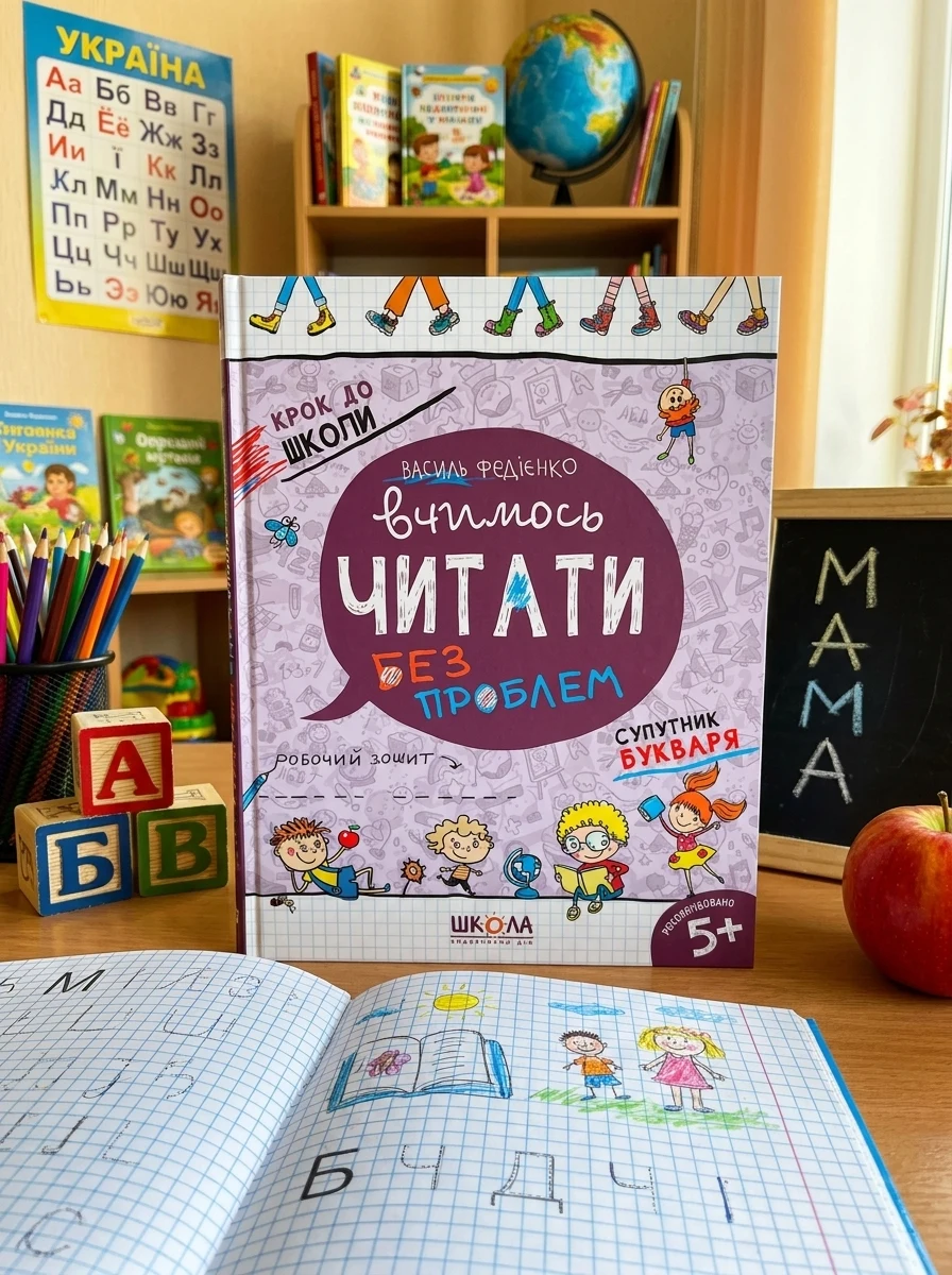 Вчимось читати без проблем. Синя графічна сітка
