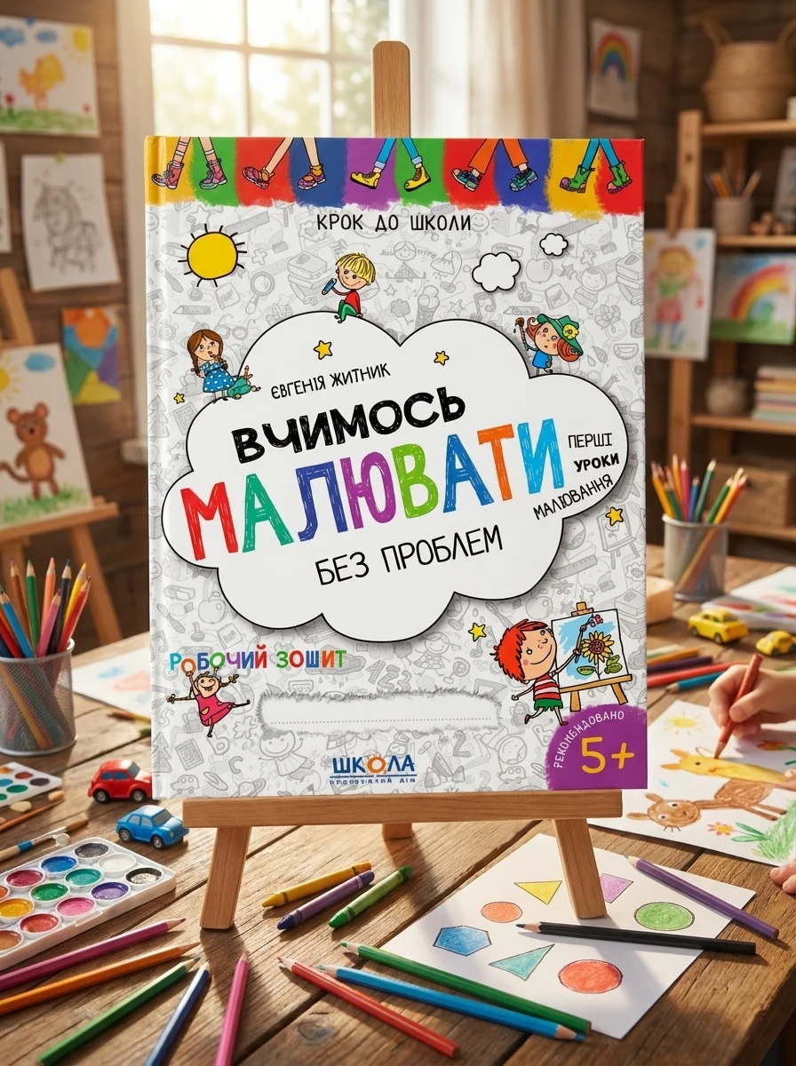 Вчимось малювати без проблем. Синя графічна сітка — Розвивальні книги