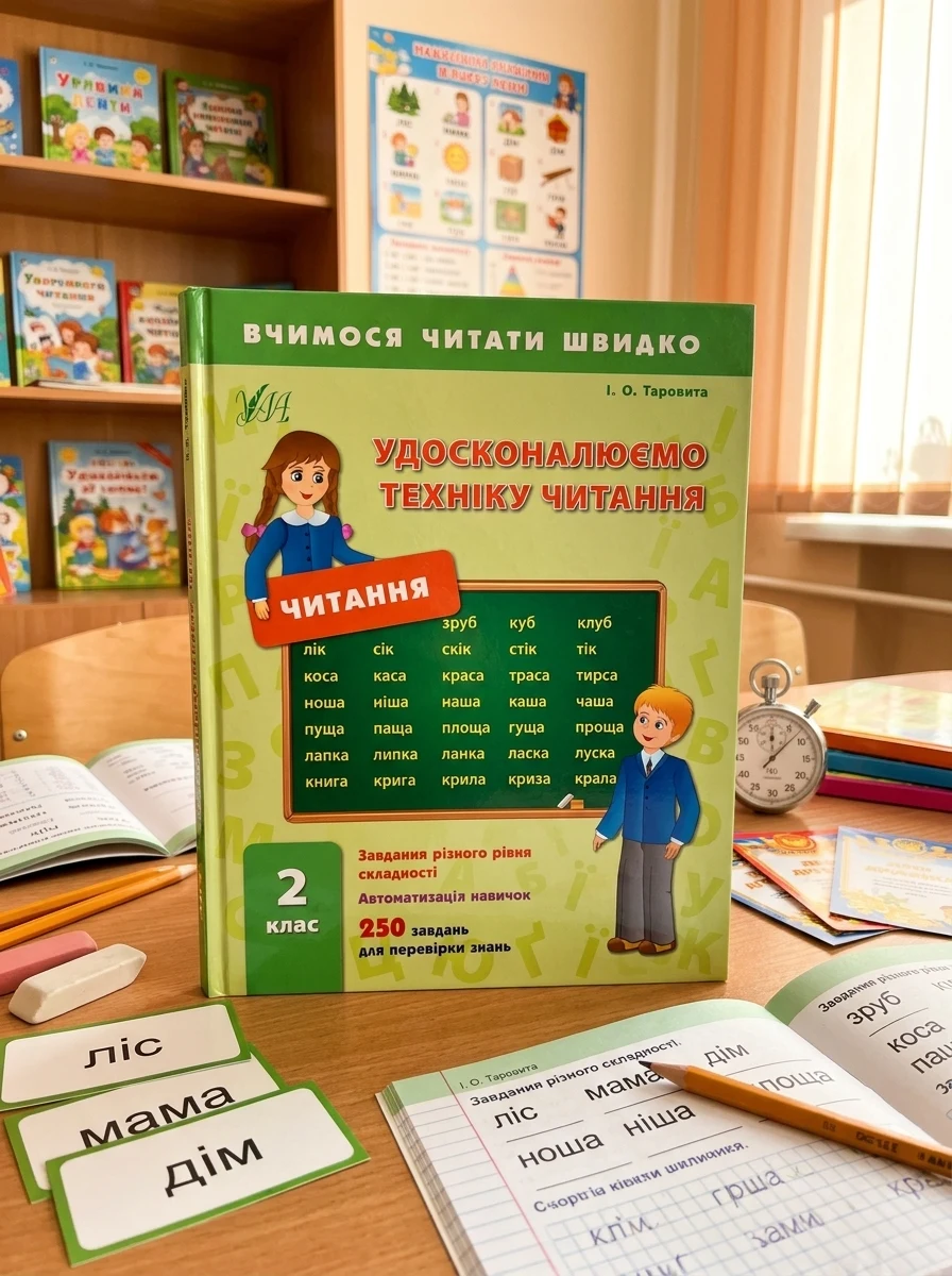 Вчимося читати швидко. Удосконалюємо техніку читання. 2 клас — Розвивальні книги