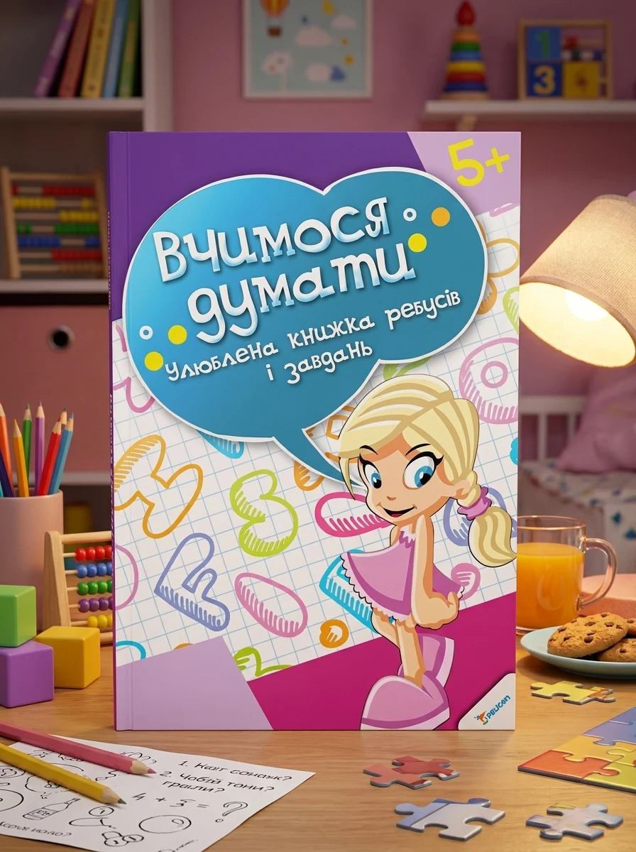 Вчимося думати. Улюблена книжка ребусів і завдань. Від 5 років — Розвивальні книги