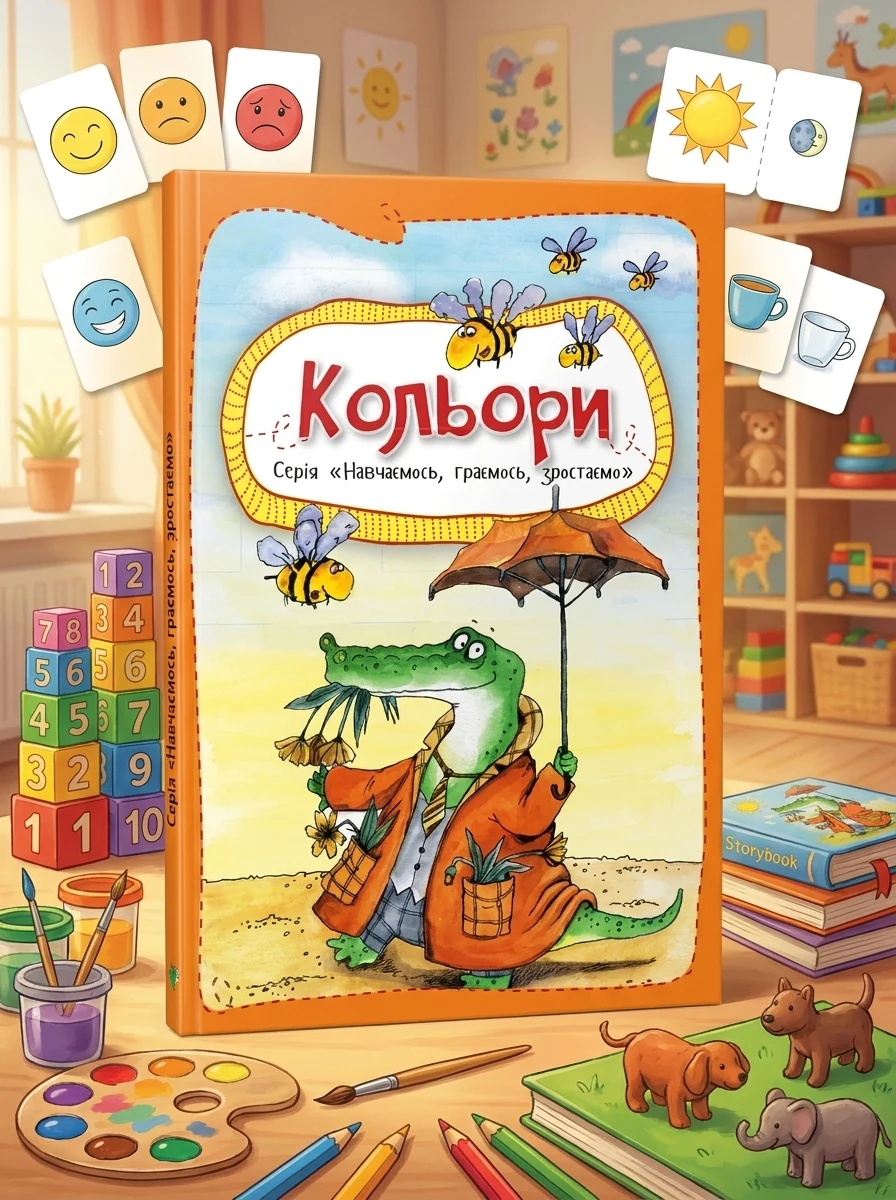 Вчимося, граємо, ростемо. Кольори — Розвивальні книги