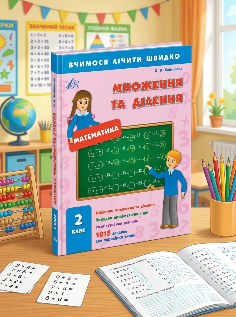 Вчимося лічити швидко. Математика. Множення та ділення. 2 клас — Розвивальні книги