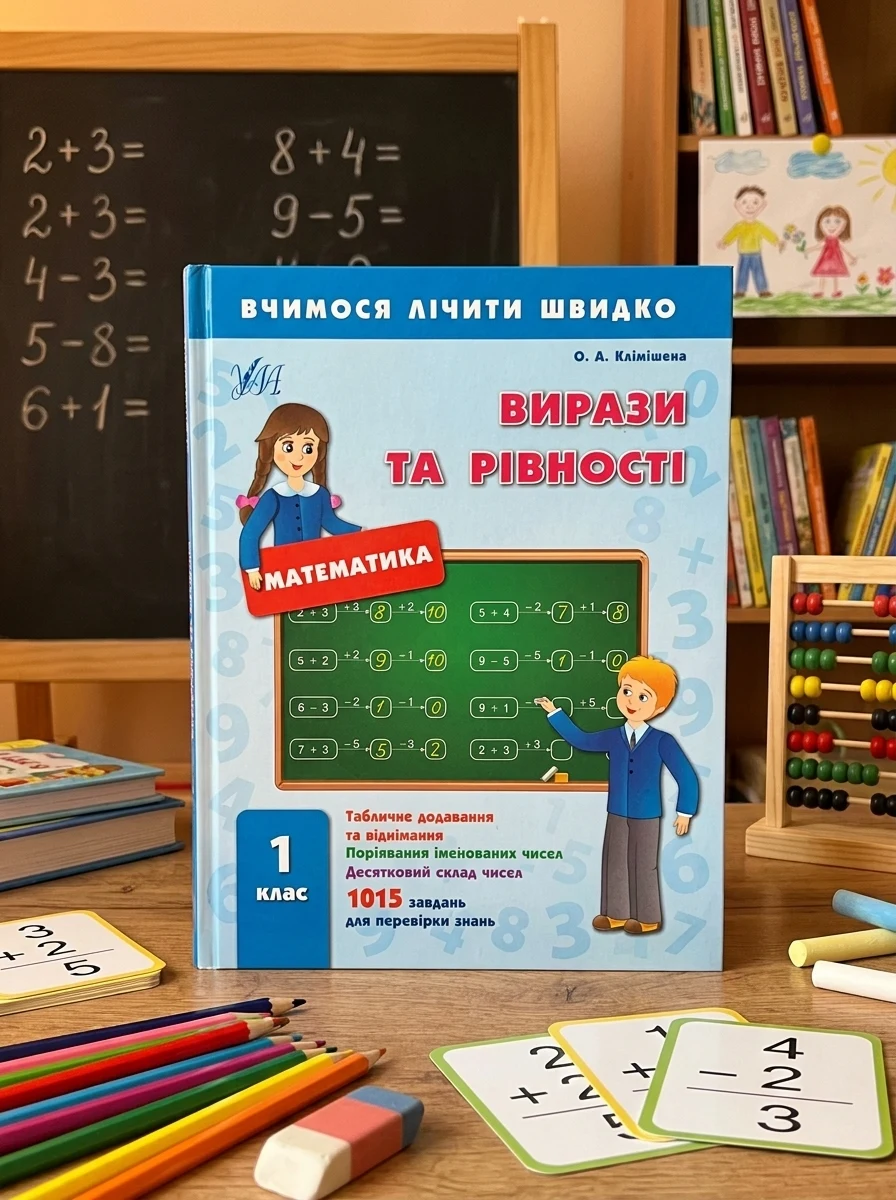 Вчимося лічити швидко. Математика. Вирази та рівності. 1 клас — Розвивальні книги