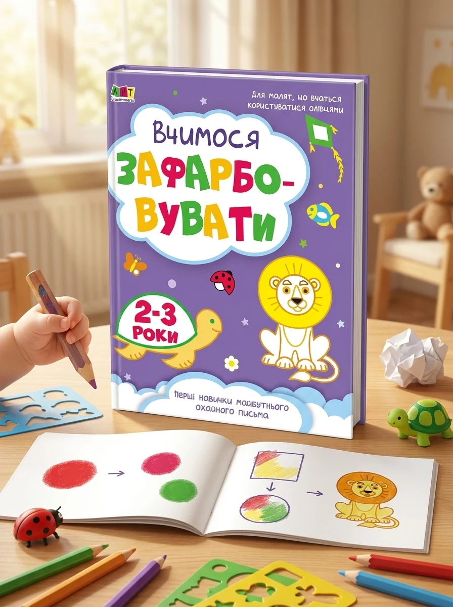 Вчимося зафарбовувати. 2–3 роки — Розмальовки для дітей