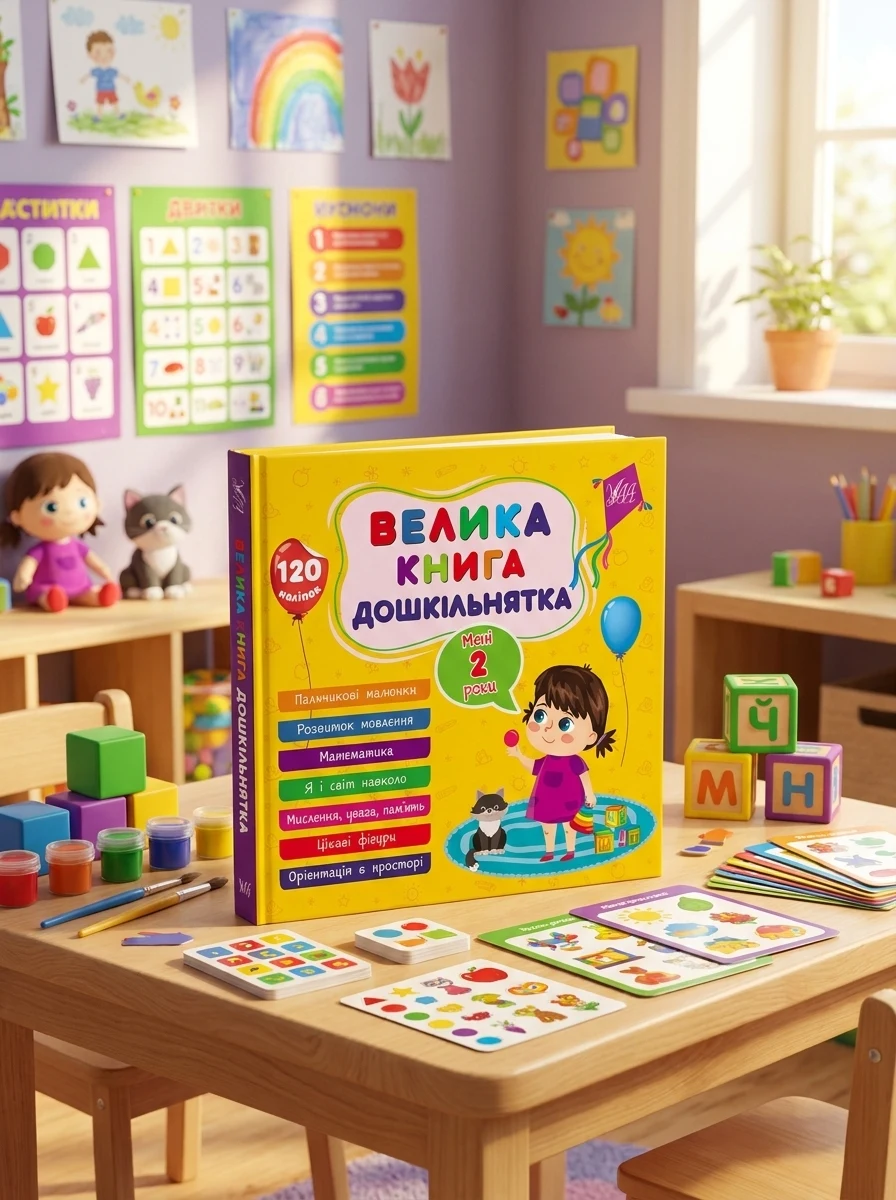 Велика книга дошкільнятка. Мені 2 роки — Розвивальні книги