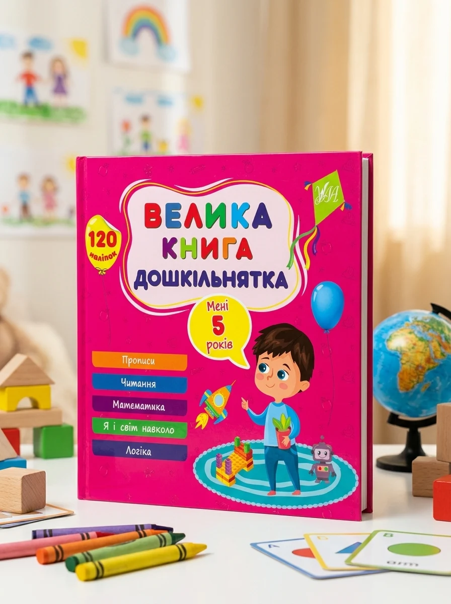 Велика книга дошкільнятка. Мені 5 років — Розвивальні книги