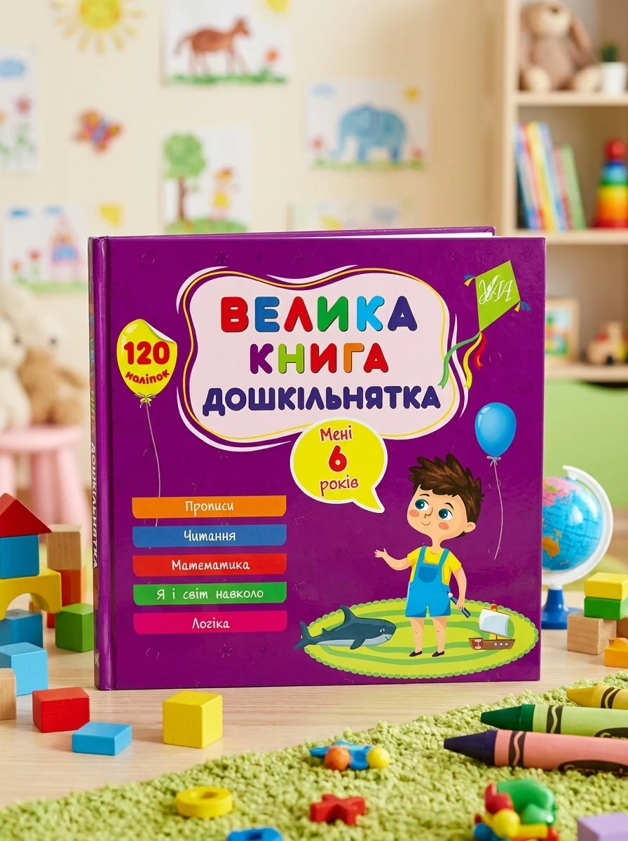 Велика книга дошкільнятка. Мені 6 років — Розвивальні книги