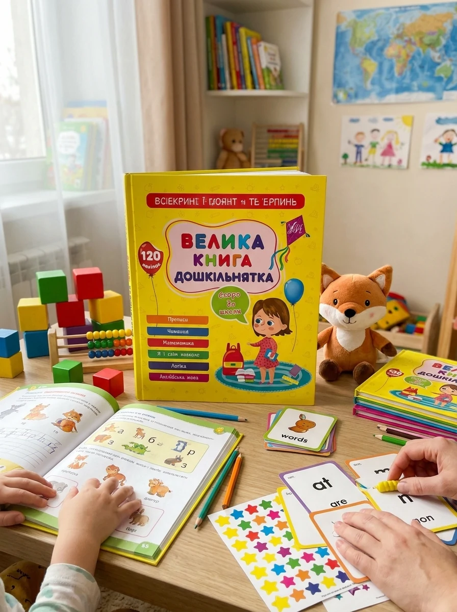 Велика книга дошкільнятка. Скоро до школи — Розвивальні книги