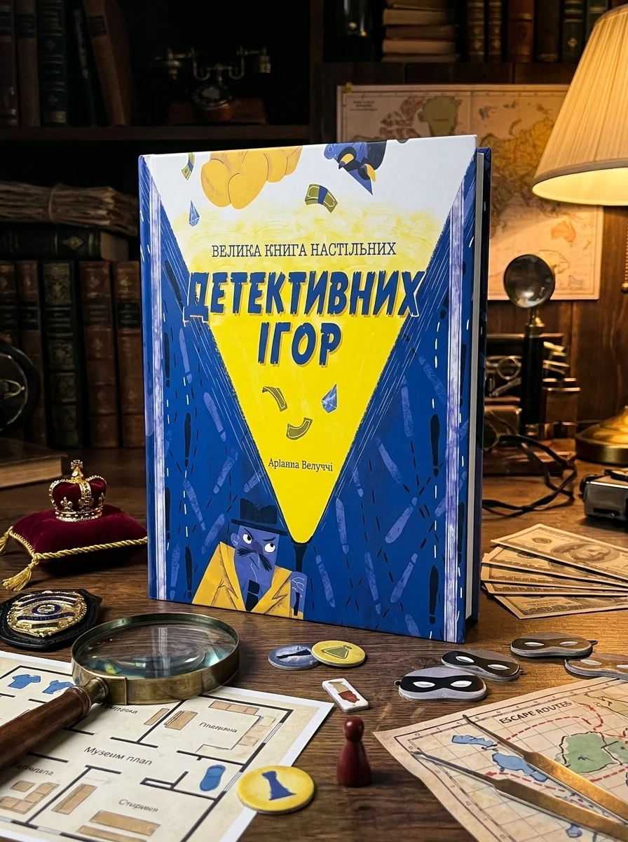 Велика книга настільних детективних ігор — Дитячі подарункові книги