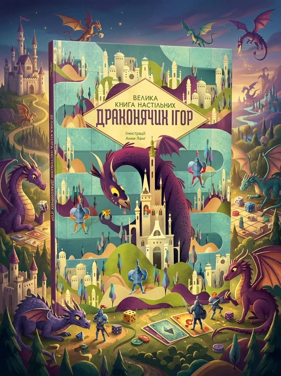 Велика книга настільних драконячих ігор — Дитячі подарункові книги