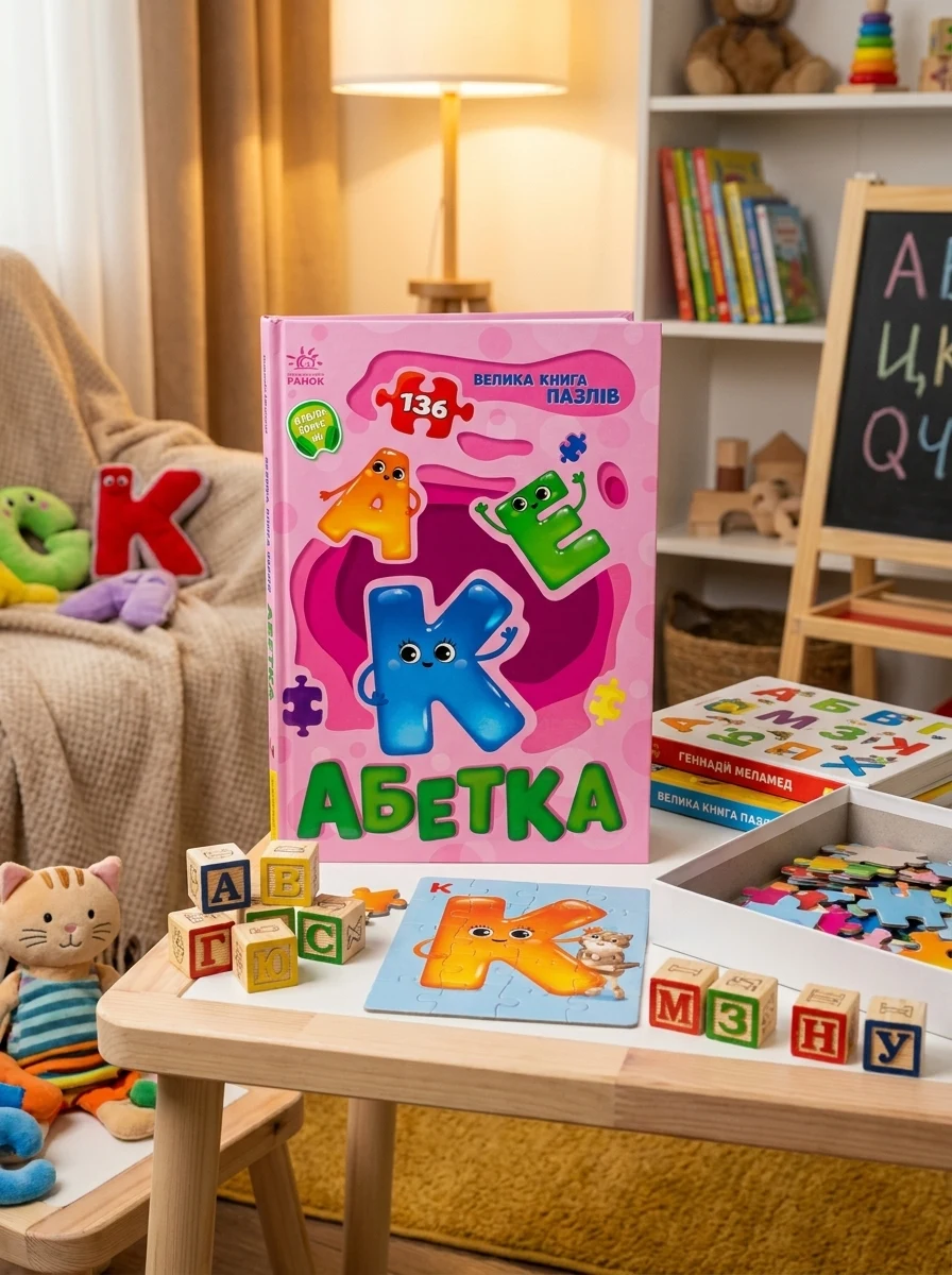 Велика книга пазлів. Абетка — фото 2
