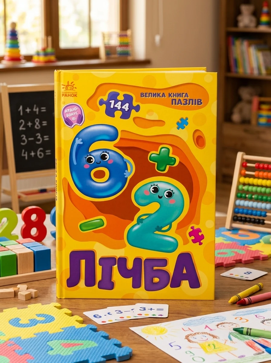 Велика книга пазлів. Лічба — Книги-іграшки