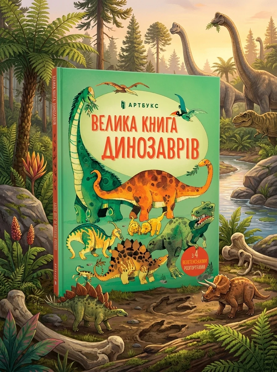 Велика книга про Динозаврів — Дитячі енциклопедії