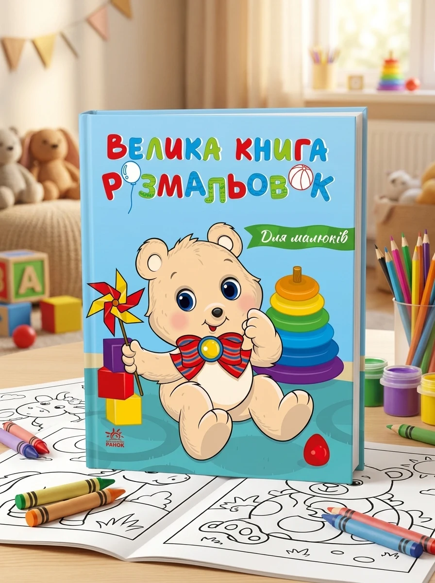 Велика книга розмальовок. Для малюків — Розмальовки для дітей