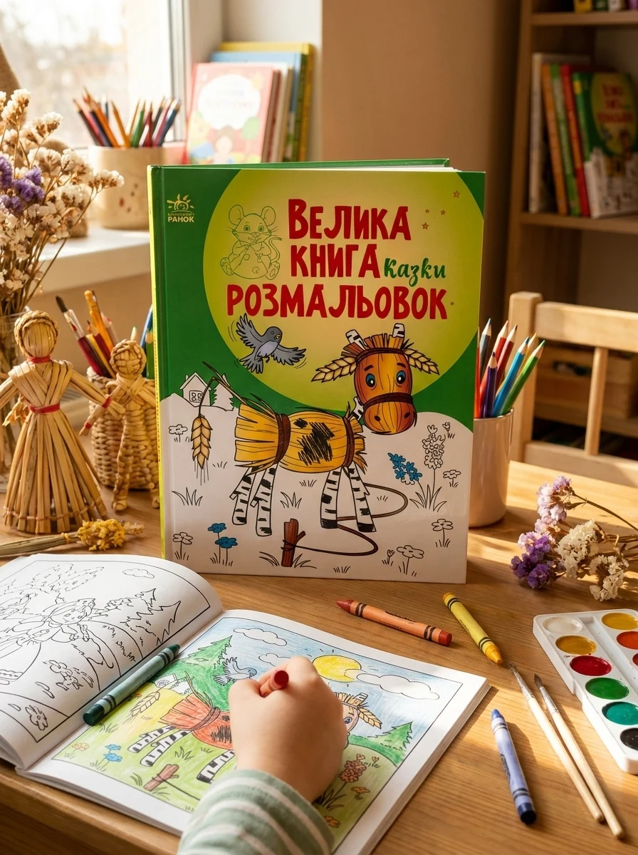 Велика книга розмальовок. Казки