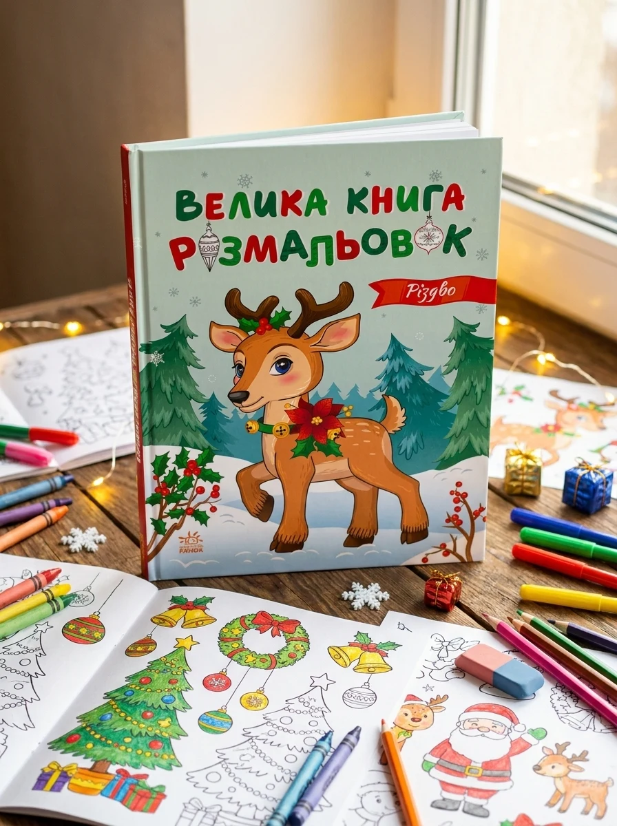 Велика книга розмальовок. Різдво — Розмальовки для дітей