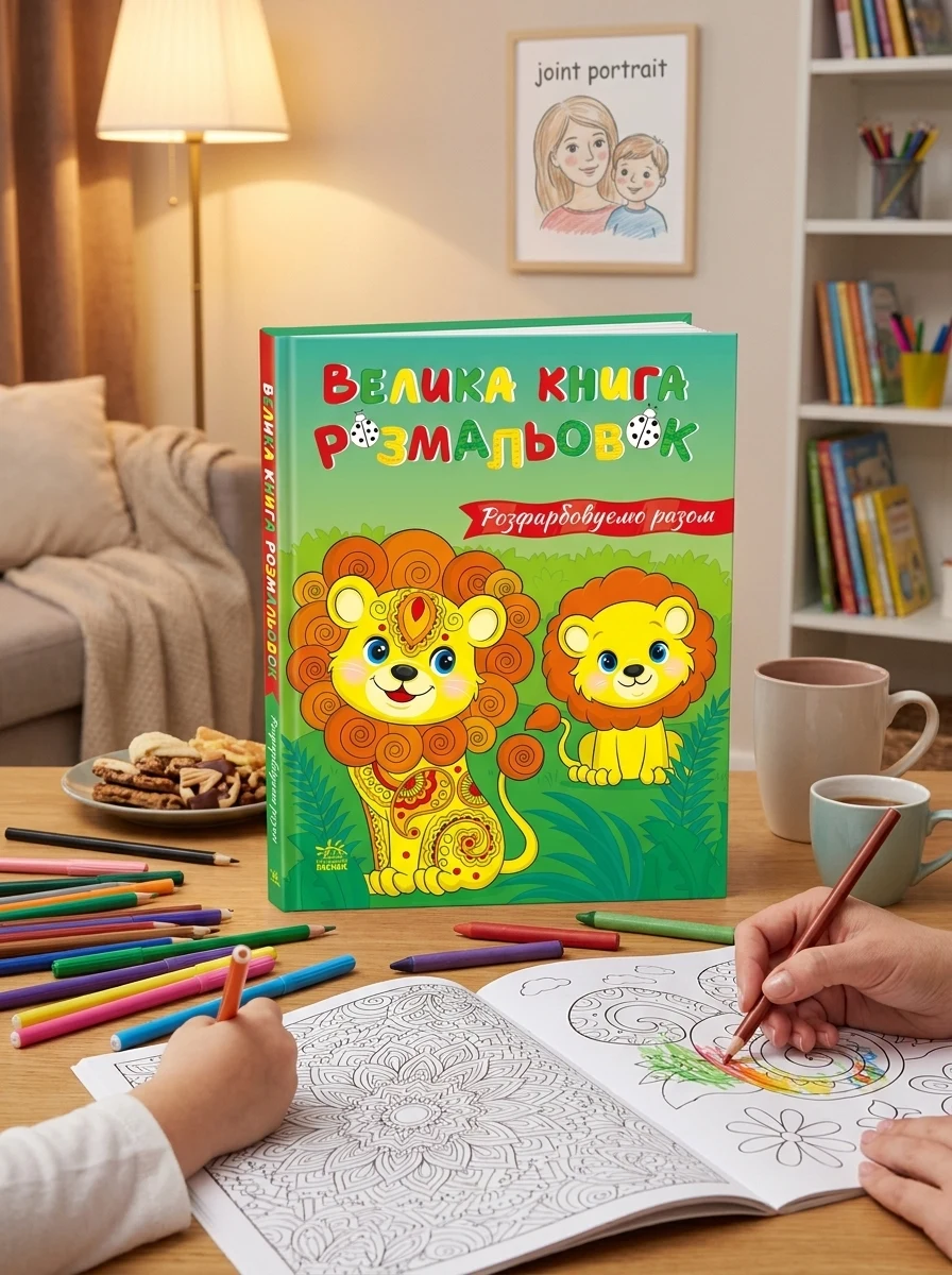 Велика книга розмальовок. Розфарбовуємо разом — фото 2