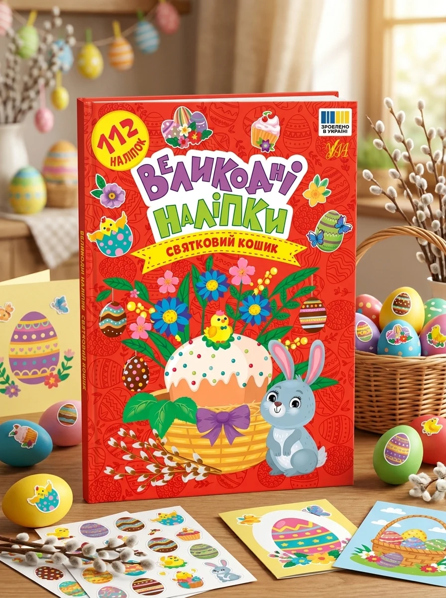 Великодні наліпки. Святковий кошик — Книги з наліпками