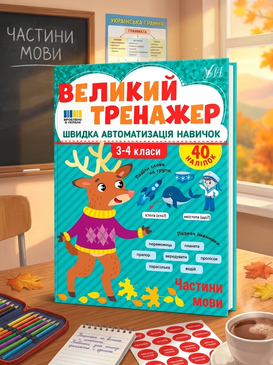 Великий тренажер. Частини мови