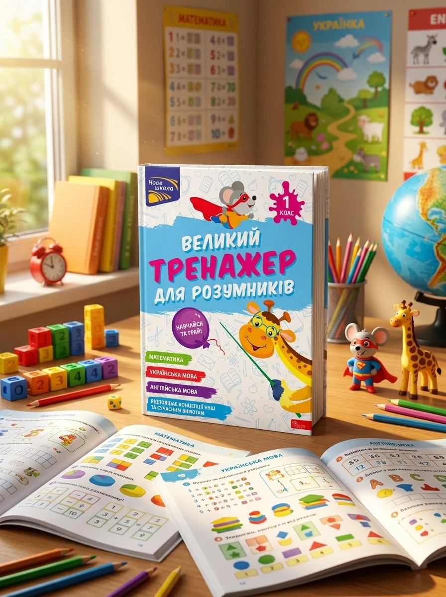 Великий тренажер для розумників. 1 клас — Розвивальні книги