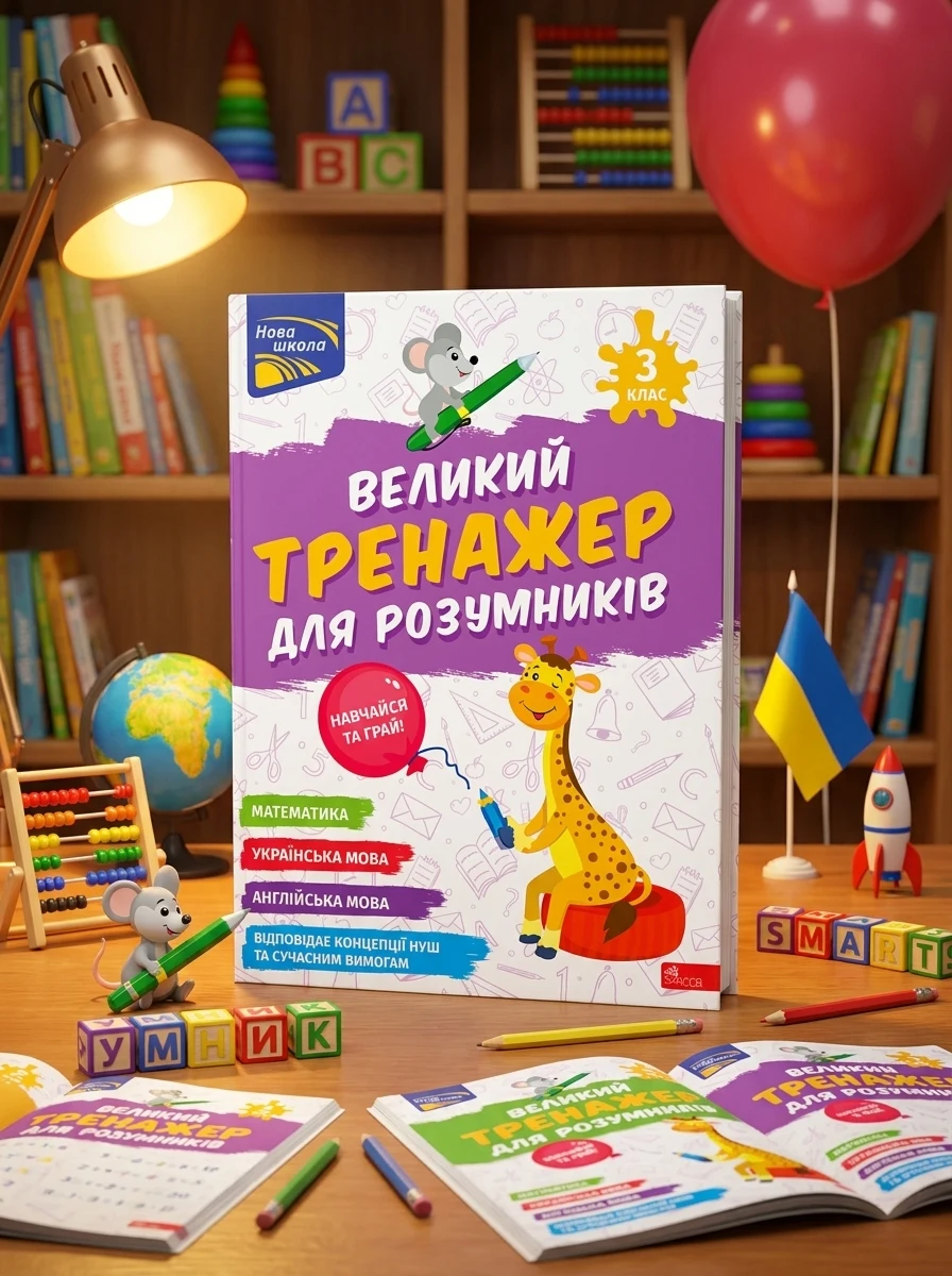 Великий тренажер для розумників. 3 клас — Розвивальні книги