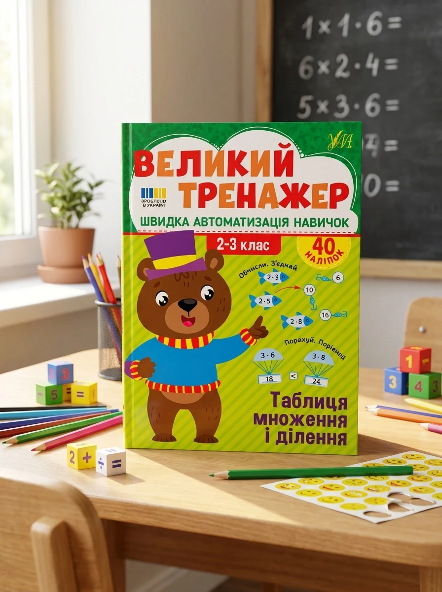 Великий тренажер. Таблиця множення і ділення — Підготовка до школи