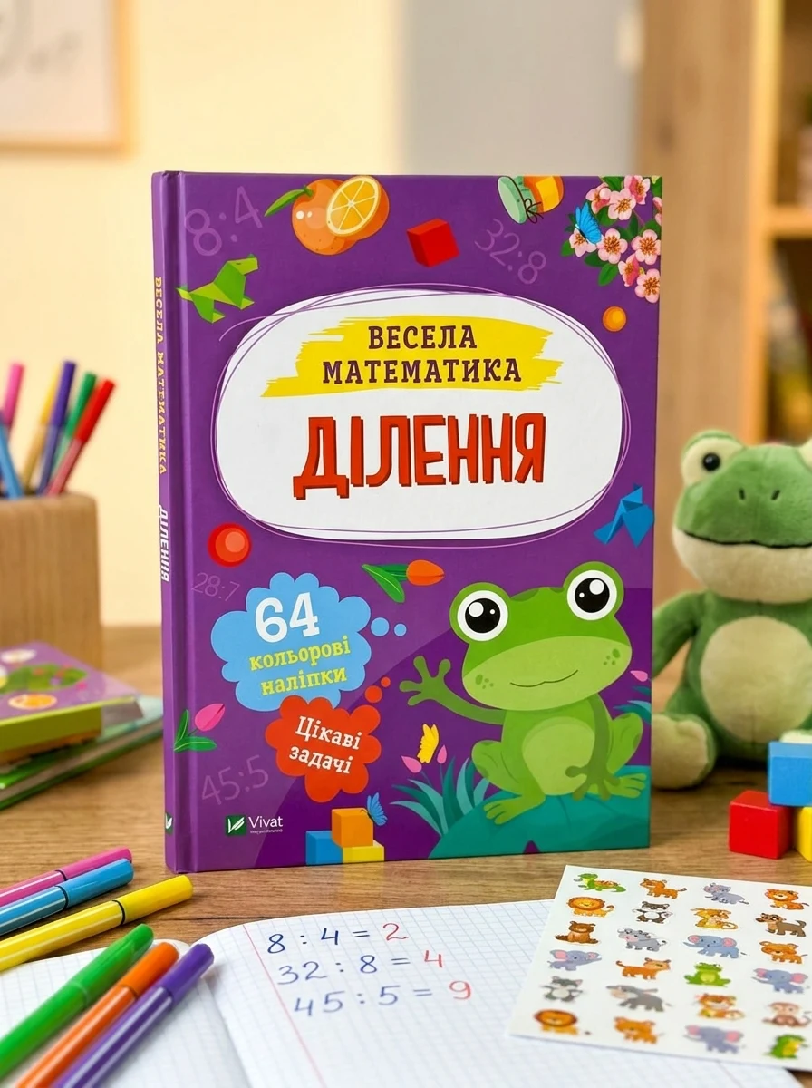 Весела математика. Ділення | купити книгу онлайн