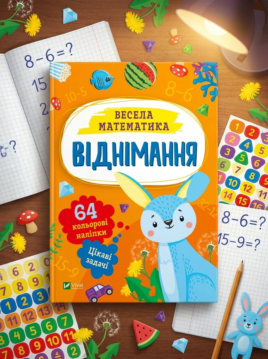 Весела математика. Віднімання | купити книгу онлайн