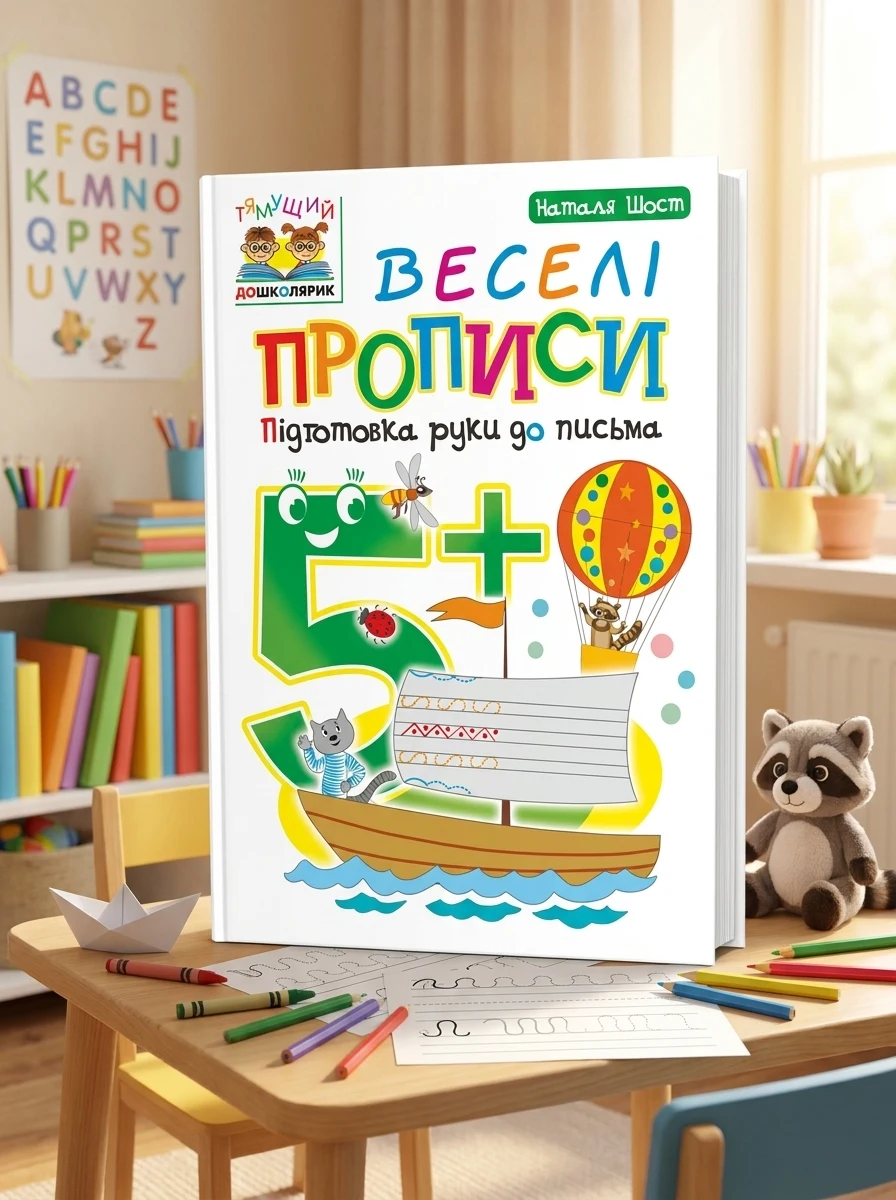 Веселі прописи. Підготовка руки до письма. Від 5 років — Розвивальні книги