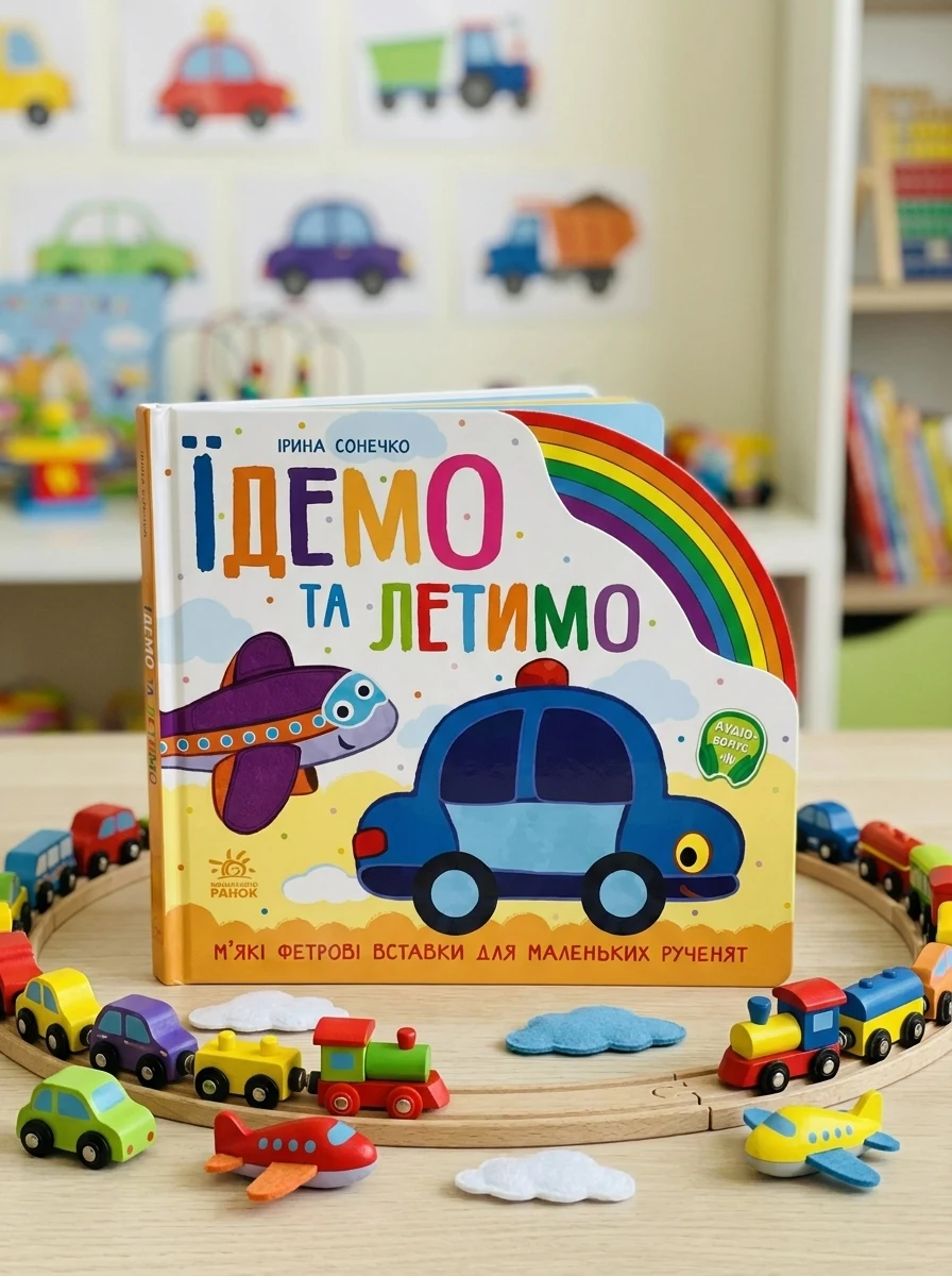 Веселка. Їдемо та летимо — Книги-іграшки