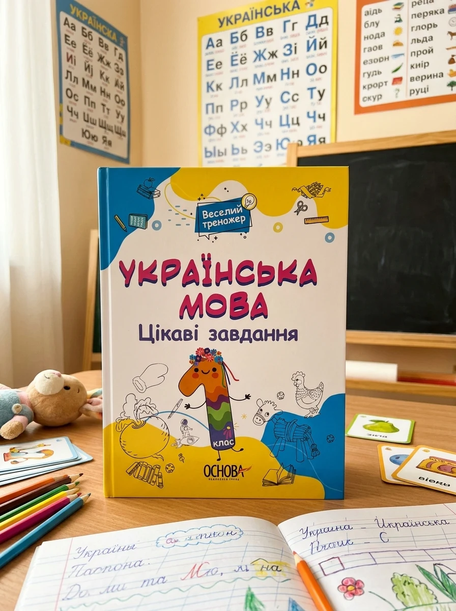 Веселий тренажер. Українська мова. Цікаві завдання. 1 клас | купити книгу онлайн