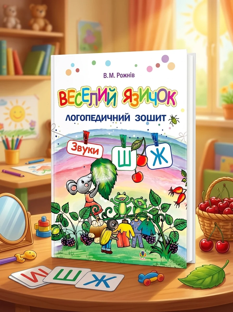 Веселий язичок. Логопедичний зошит для дошкільнят. Звуки [ш], [ж] — фото 2