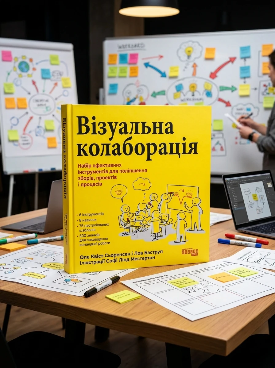 Візуальна колаборація. Набір ефективних інструментів для поліпшення зборів, проєктів і процесів | купити книгу онлайн
