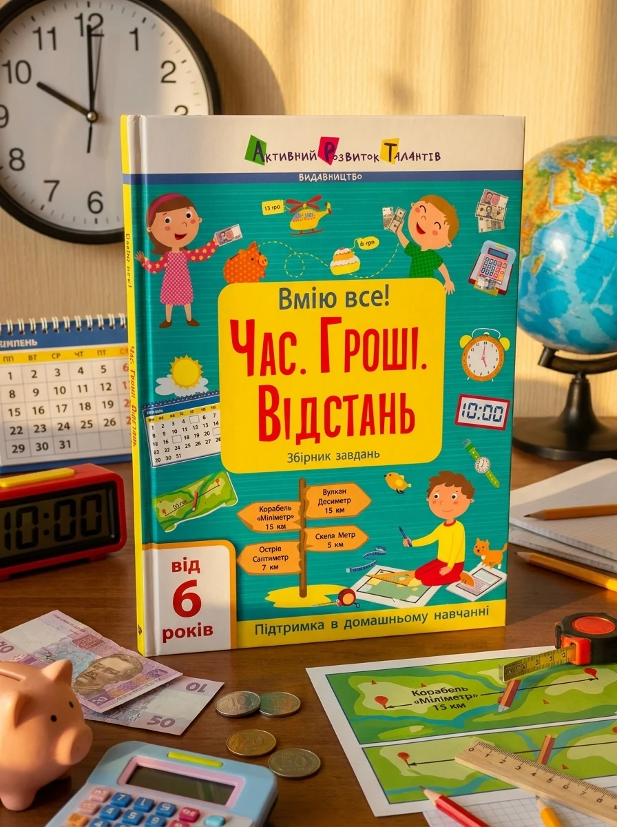 Вмію все! Час. Гроші. Відстань. Збірник завдань — Розвивальні книги