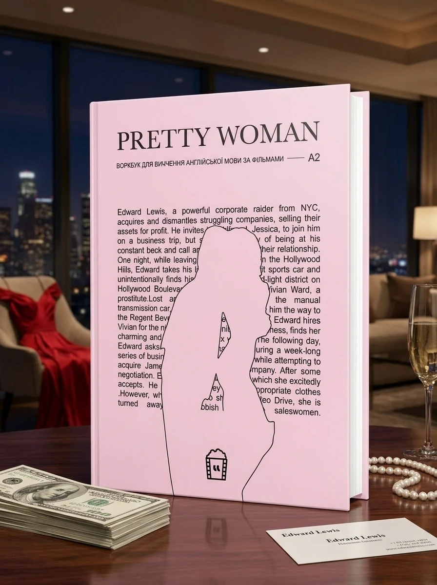 Воркбук для вивчення англійської мови по фільмах. Pretty Woman. Рівень А2 — Вивчення мов