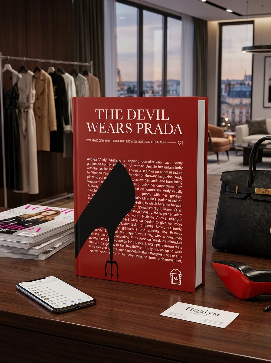 Воркбук для вивчення англійської мови по фільмах. The Devil Wears Prada. Рівень C1 — Вивчення мов