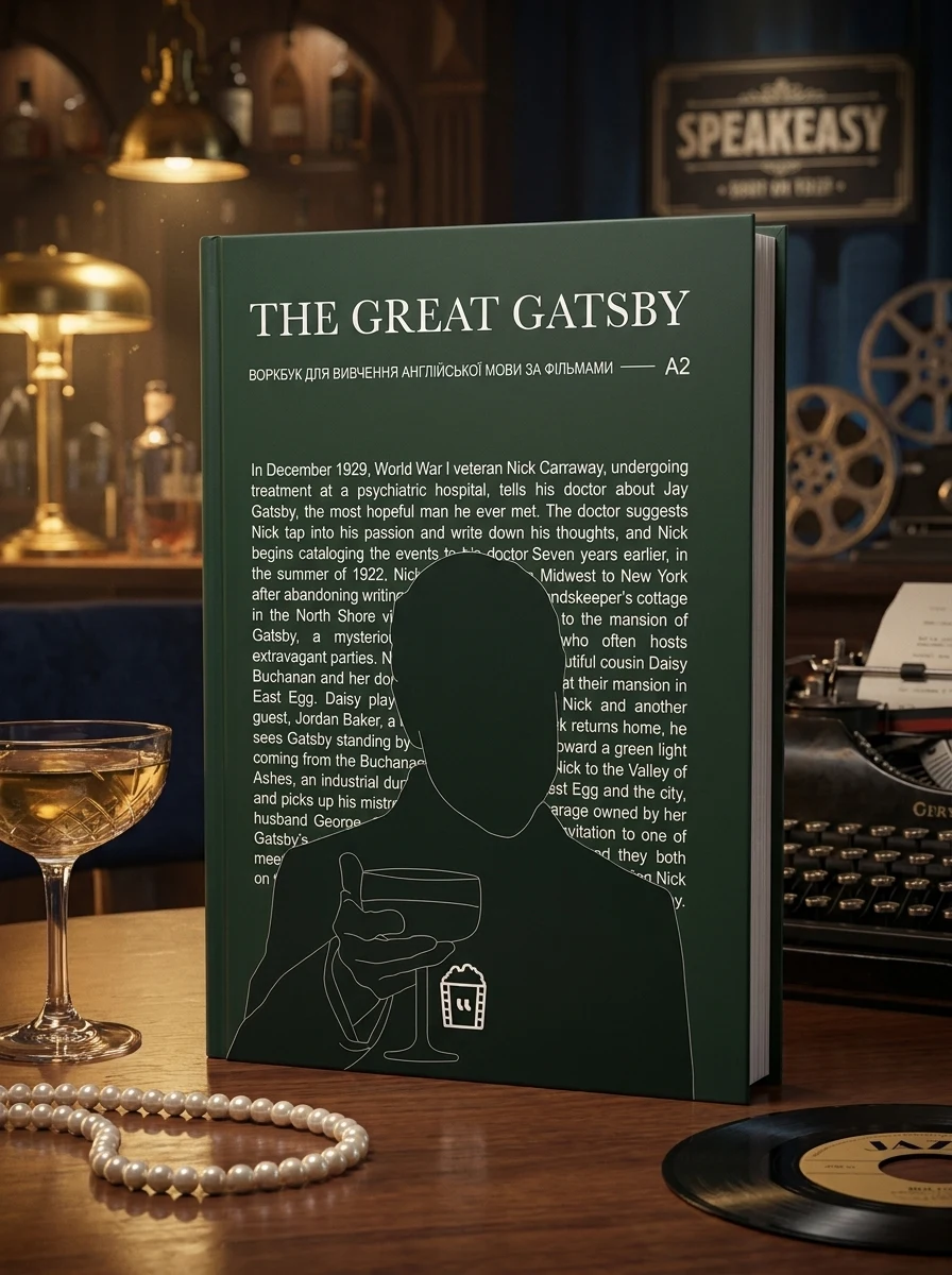 Воркбук для вивчення англійської мови по фільмах. «The Great Gatsby» (А2) — Вивчення мов