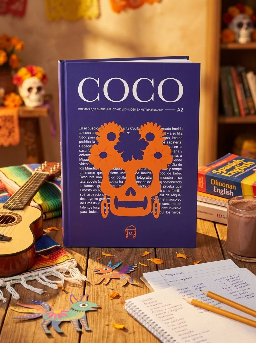 Воркбук для вивчення іспанської мови за мультфільмом «Coco» (А2) — Вивчення мов