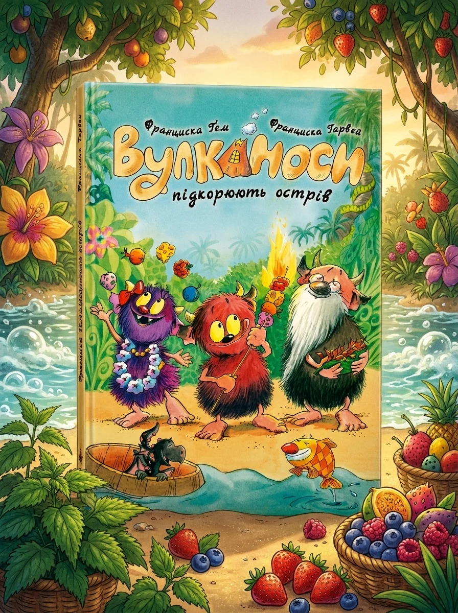Вулканоси підкорюють острів — Дитяча фантастика