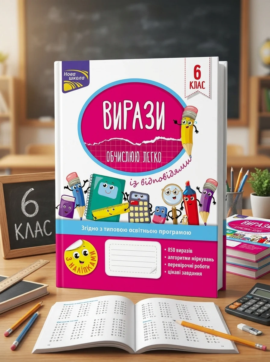 Вирази. Обчислюю легко. 6 клас — Розвивальні книги