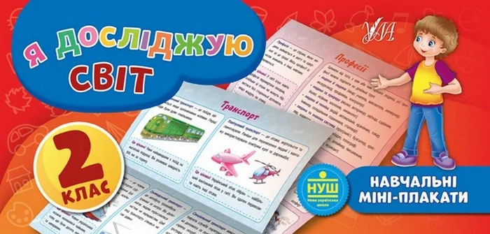 Я досліджую світ. Навчальні міні-плакати. 2 клас — Підготовка до школи