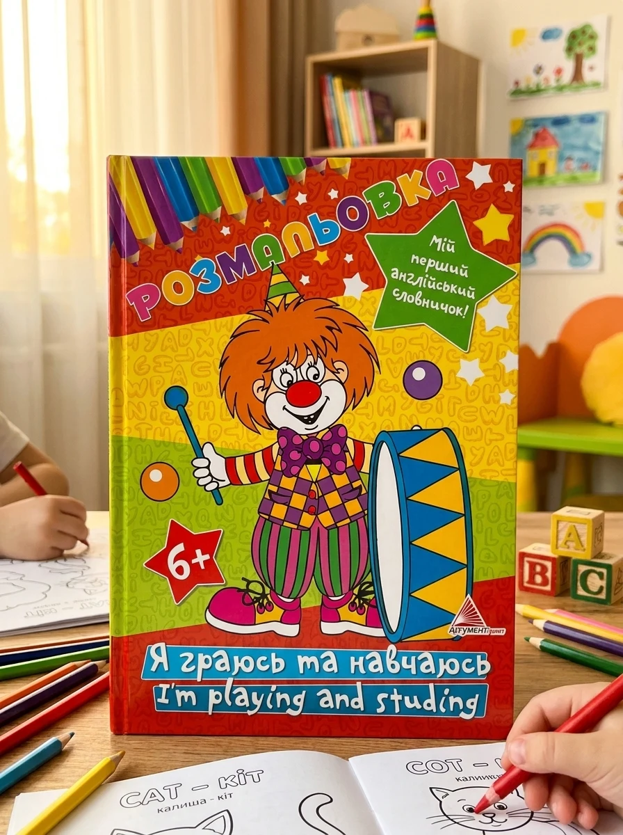 Я граюсь та навчаюсь. I`m Playing and Studing. Розмальовка — Розмальовки для дітей