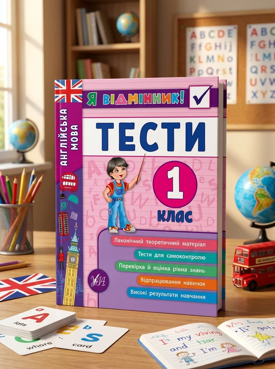 Я відмінник! Англійська мова. Тести. 1 клас — Розвивальні книги