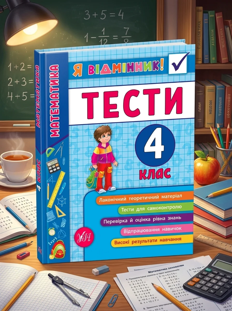 Я відмінник! Математика. Тести. 4 клас — Підготовка до школи