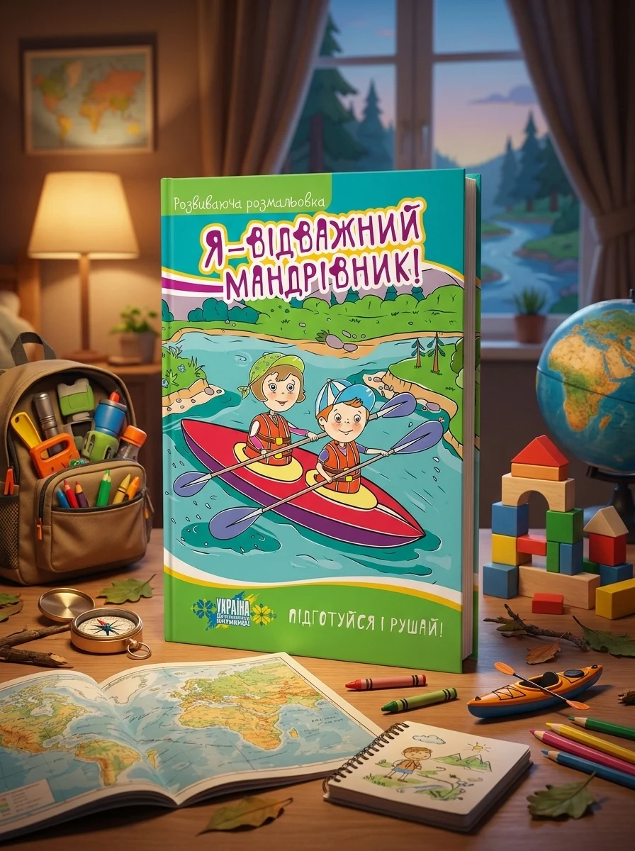 Я — відважний мандрівник! Розвиваюча розмальовка — Розмальовки для дітей